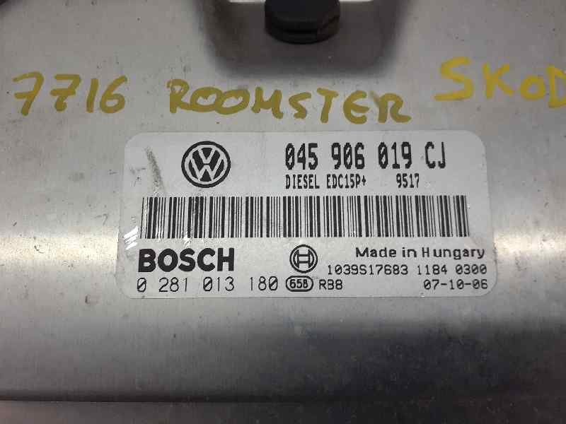 SKODA Roomster 5J  (2010-2015) Engine Control Unit ECU 045906019J,0281013180,E2-A1-23-7 18620861