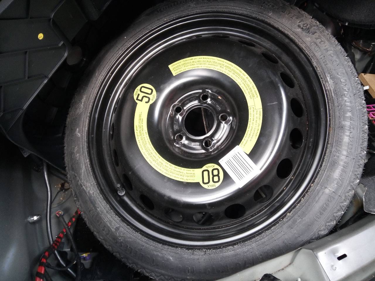 AUDI A4 B8/8K (2011-2016) Spare Wheel 125/70/19 24071873