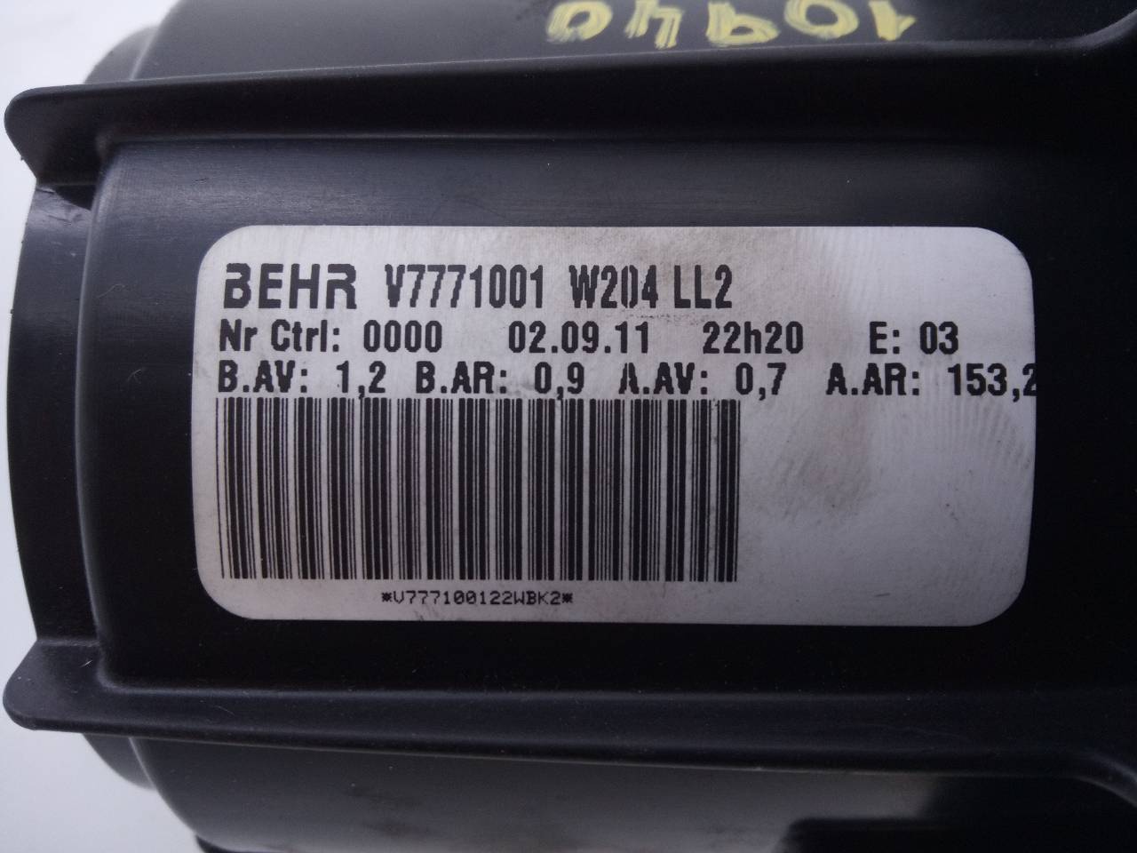 MERCEDES-BENZ GLK-Class X204 (2008-2015) Heater Blower Fan W204LL2, 9409653, E1-A2-48-1 20963468