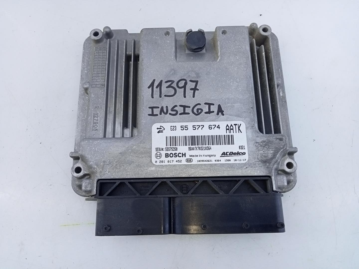 OPEL Insignia A (2008-2016) Engine Control Unit ECU 55577674,0281017452,E3-A5-18-1 21825086