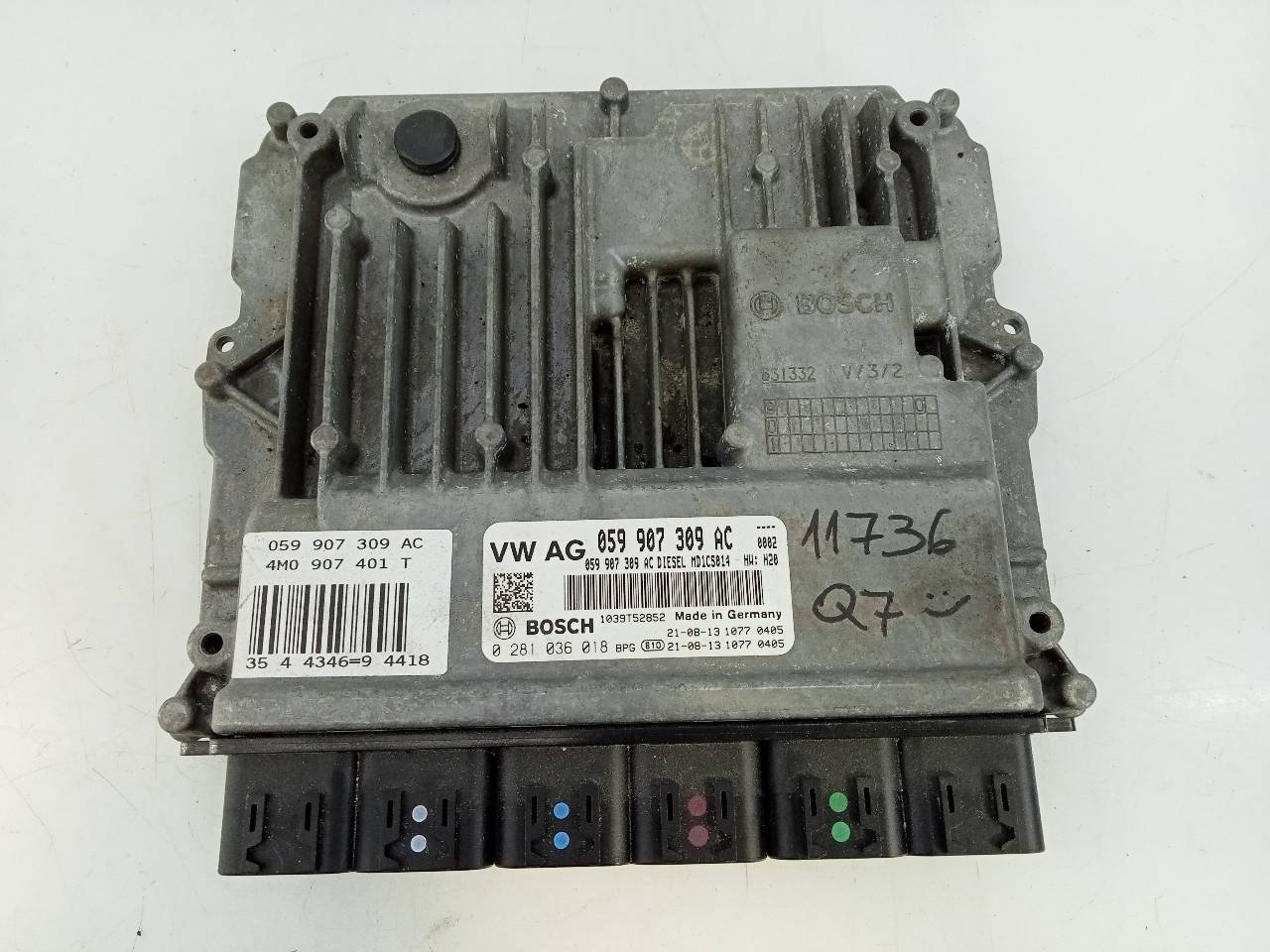 AUDI Q7 4M (2015-2024) Moottorin ohjausyksikkö ECU 059907309AC,E2-A1-40-1 24088652