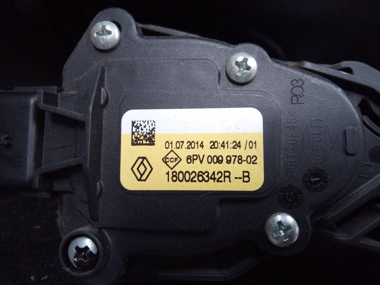 DACIA Logan 2 generation (2013-2020) Throttle Pedal 180026342R,6PV00997802 26269352