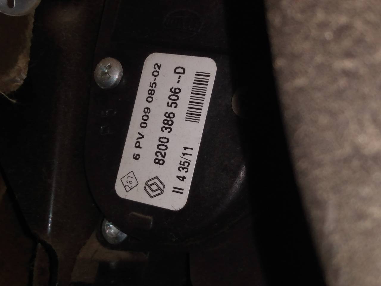 DACIA Logan 1 generation (2004-2012) Akseleratoriaus (gazo) pedalas 8200386506D 21622535