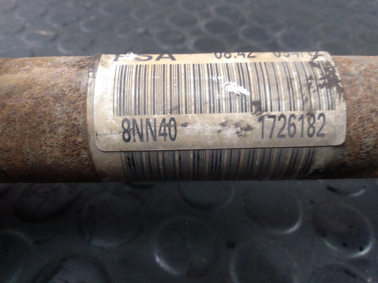 CITROËN Berlingo 2 generation (2008-2023) Передній правий карданний вал 9660782880,8NN40,P1-A6-47 20953846