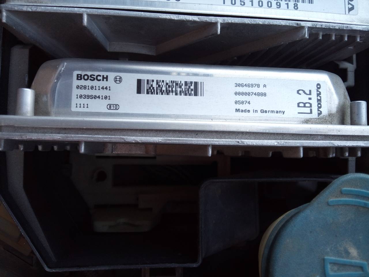 VOLVO XC90 1 generation (2002-2014) Calculateur d'unité de commande du moteur 30646978A, 0281011441 21827316