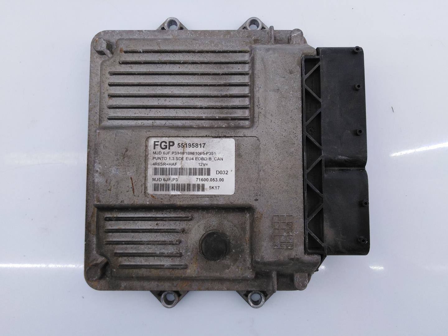 FIAT Punto 3 generation (2005-2020) Calculateur d'unité de commande du moteur 55195817,7160005300,E3-A4-24-2 18689618