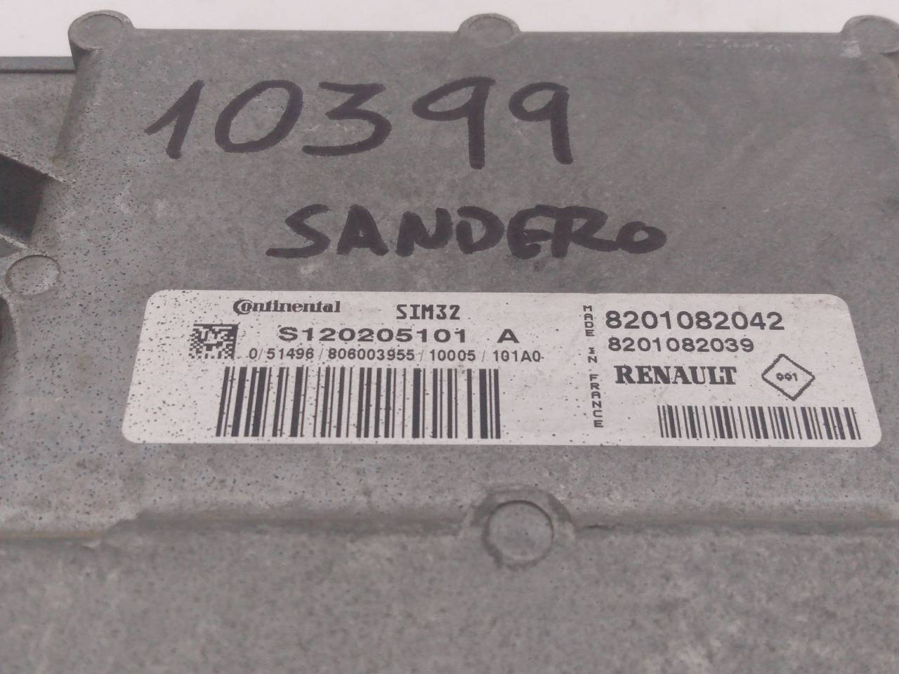 MERCEDES-BENZ Sandero 1 generation (2008-2012) Calculateur d'unité de commande du moteur 8201082042,S120205101A,E2-A1-20-1 24051816