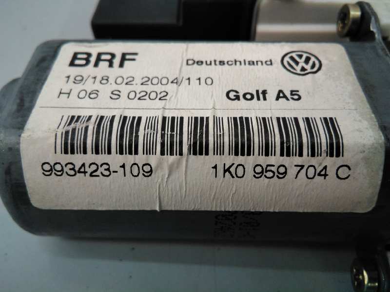 VOLKSWAGEN Golf 5 generation (2003-2009) Rear Right Door Window Control Motor 1K0959704C, E1-B6-50-2 18461493