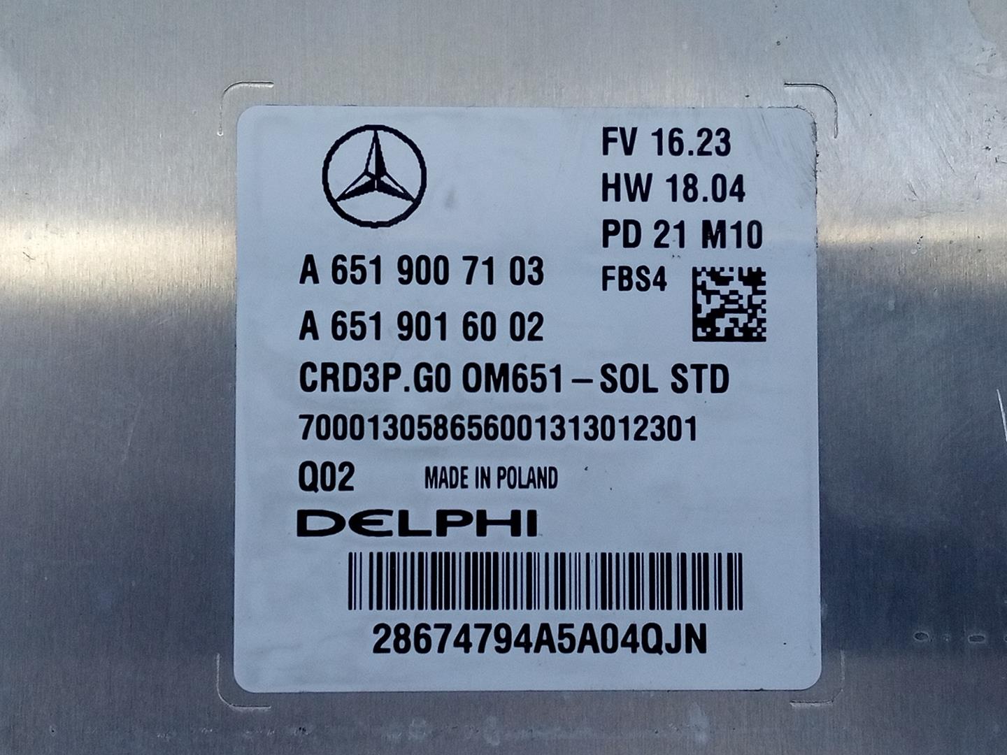 MERCEDES-BENZ Sprinter 2 generation (906) (2006-2018) Блок керування двигуном ECU A6519007103,E3-A1-33-1,E3-A1-33-1 26268602