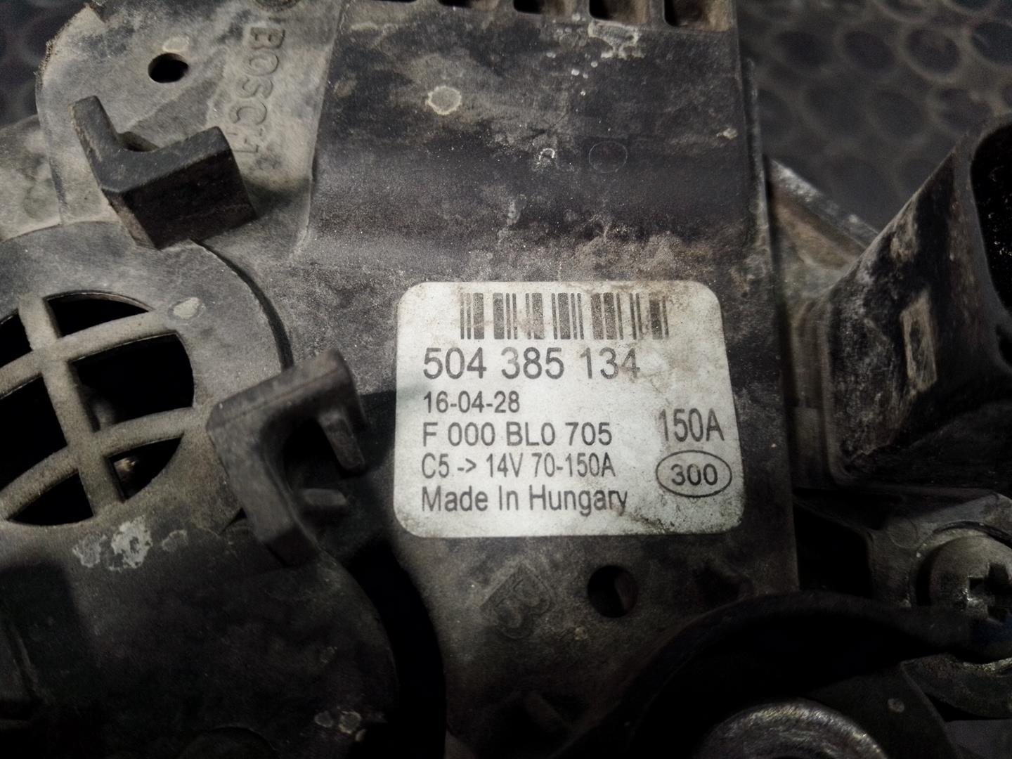 FIAT Ducato 3 generation (2006-2024) Alternator 504385134,F000BL0705,P3-A5-9-2 20955645