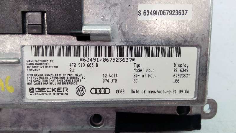 AUDI A6 C6/4F (2004-2011) Music Player With GPS 4F0919603B, E1-A1-14-4 18404303