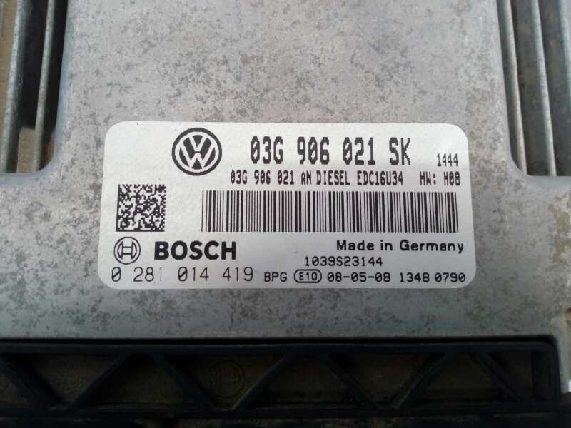 OPEL Toledo 3 generation (2004-2010) Moottorin ohjausyksikkö ECU 03G906021SK,0281014419,E2-A1-8-8 18417356