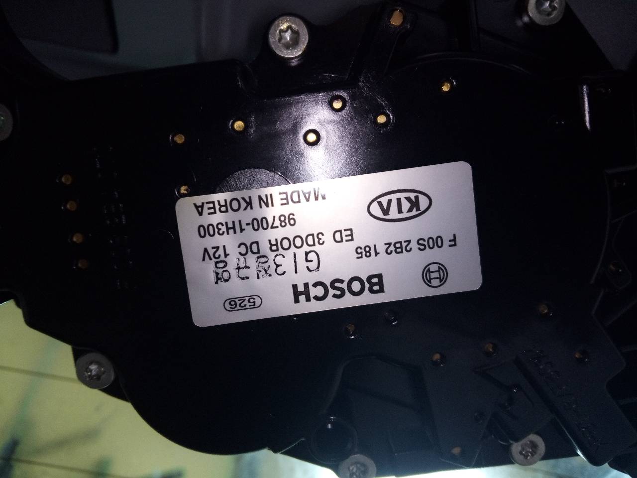 HYUNDAI ix35 1 generation (2009-2015) Tailgate  Window Wiper Motor 987001H300 24106259