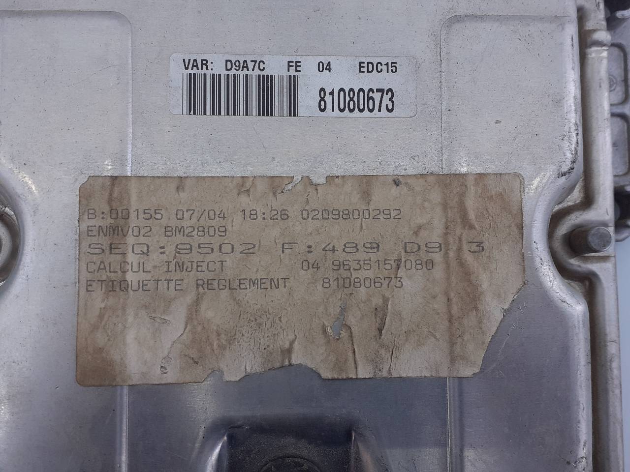 PEUGEOT 406 1 generation (1995-2004) Engine Control Unit ECU 9635157080,0281010248,E3-B2-14-1 18772463