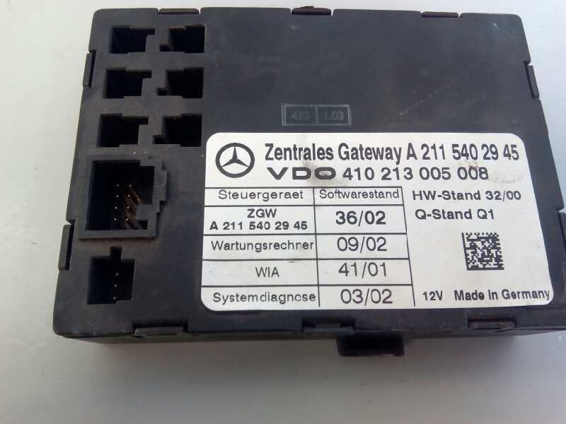 TOYOTA E-Class W211/S211 (2002-2009) Другие блоки управления A2115402945, E1-A2-7-2 18391944