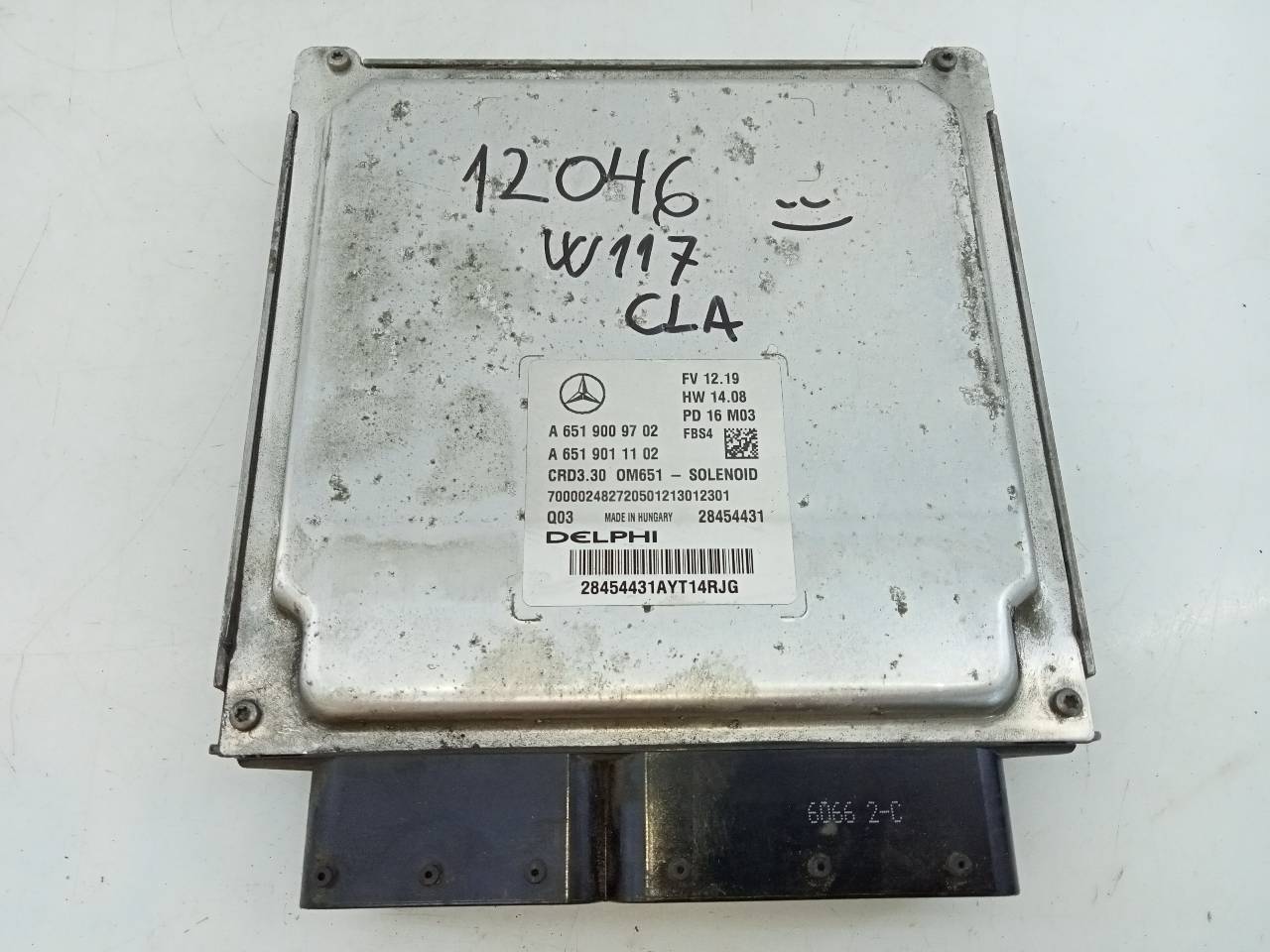 MERCEDES-BENZ CLA-Class C117 (2013-2016) Motorkontrolenhed ECU A6519009702,28454431,E3-A1-12-2 23302623