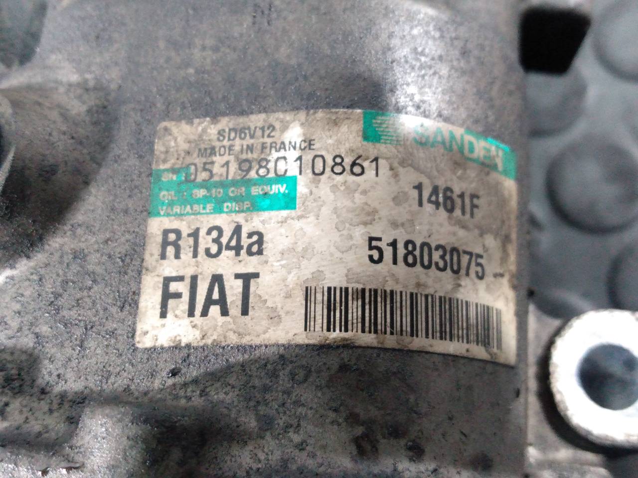 ALFA ROMEO MiTo 955 (2008-2020) Air Condition Pump 51803075, 1461F, P3-B3-18-2 18754812