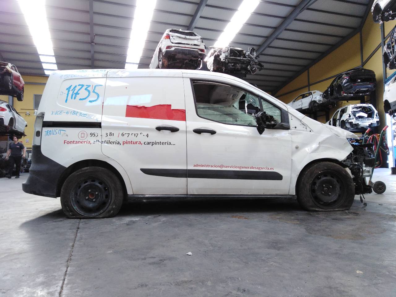 FORD Transit 4 generation (2013-2024) Полуось передний левый P1-B6-32 23293710