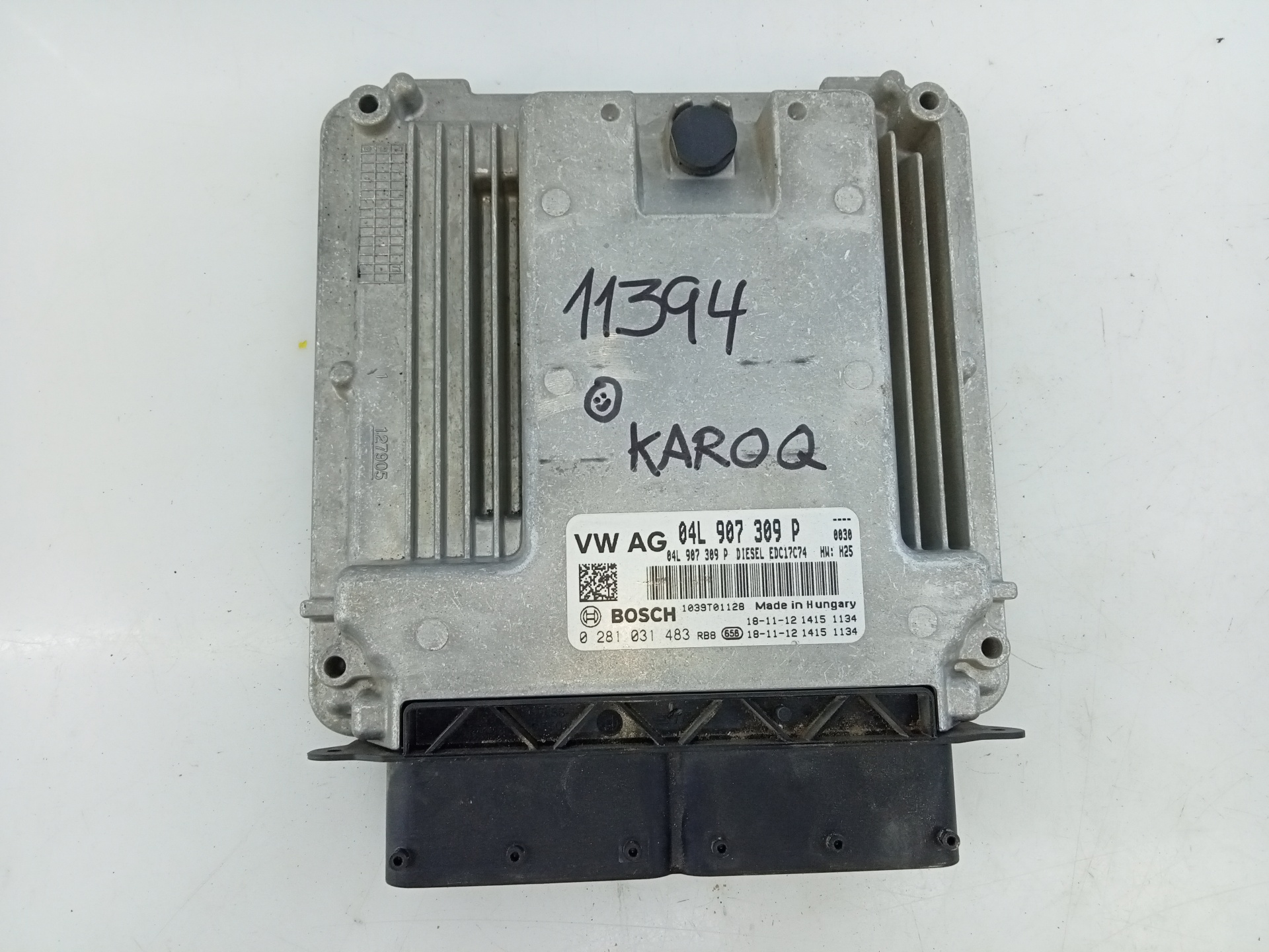 SKODA Karoq 1 generation (2017-2024) Engine Control Unit ECU 04L907309P, E2-A1-45-3 24075347