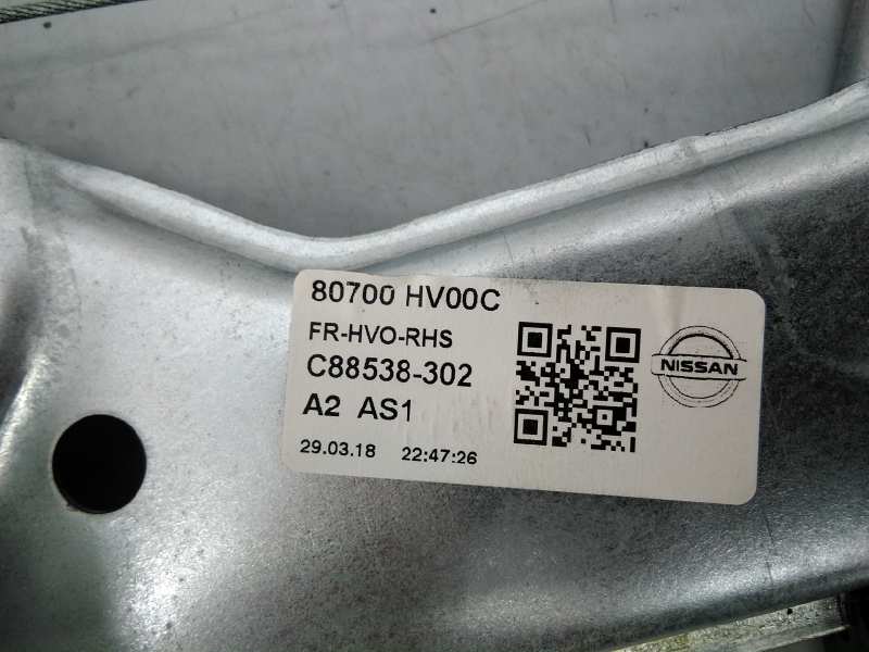 NISSAN Qashqai 2 generation (2013-2023) Priekšējo labo durvju logu pacēlājs C88538302, E2-A4-28-2, 80700HV00C 18571126