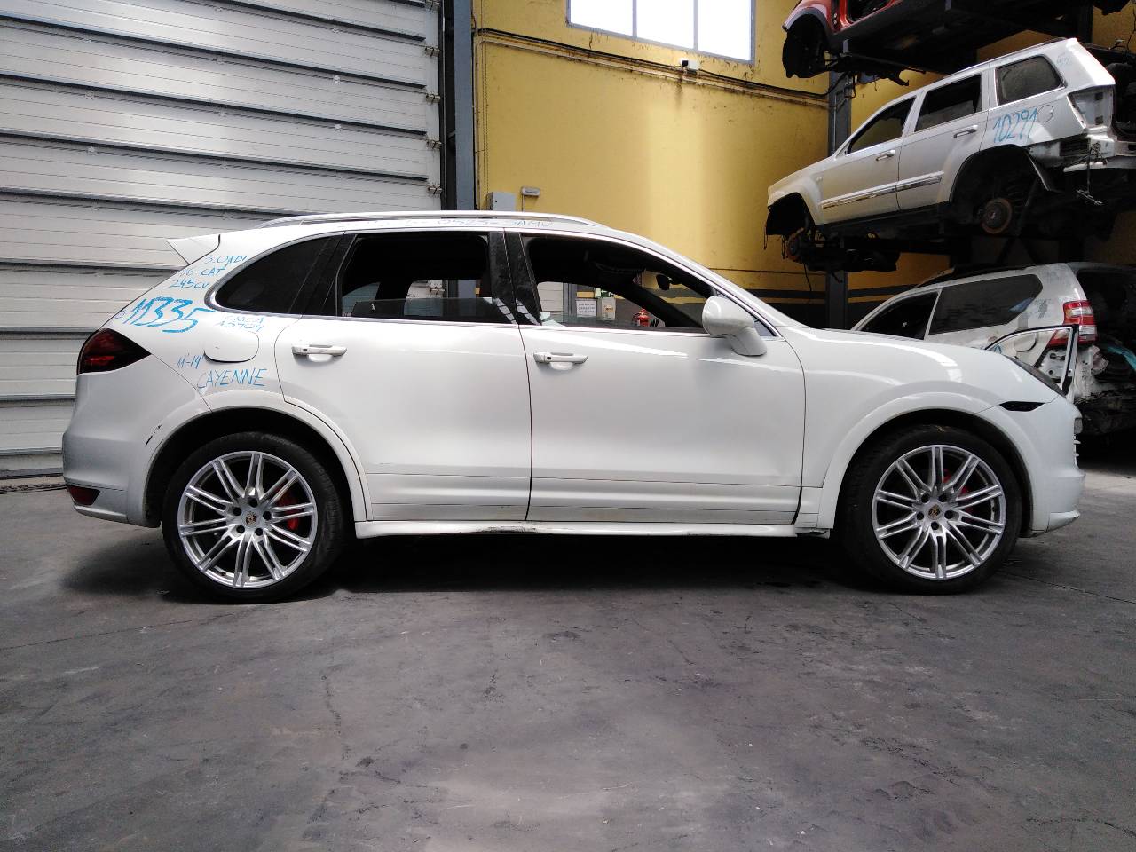 PORSCHE Cayenne 958 (2010-2018) Kairys skydelis nuo saulės (saulės apsauga) 7P0857551D,E1-A5-47-2 21822755