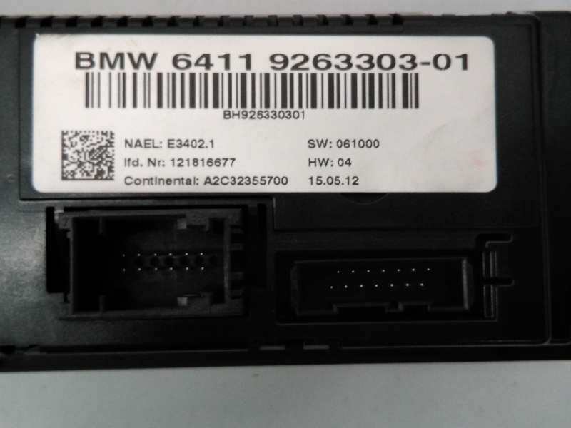 BMW X1 E84 (2009-2015) Klimato kontrolės (klimos) valdymas 6411926330301, 51452991262, E3-A2-29-2 18484581
