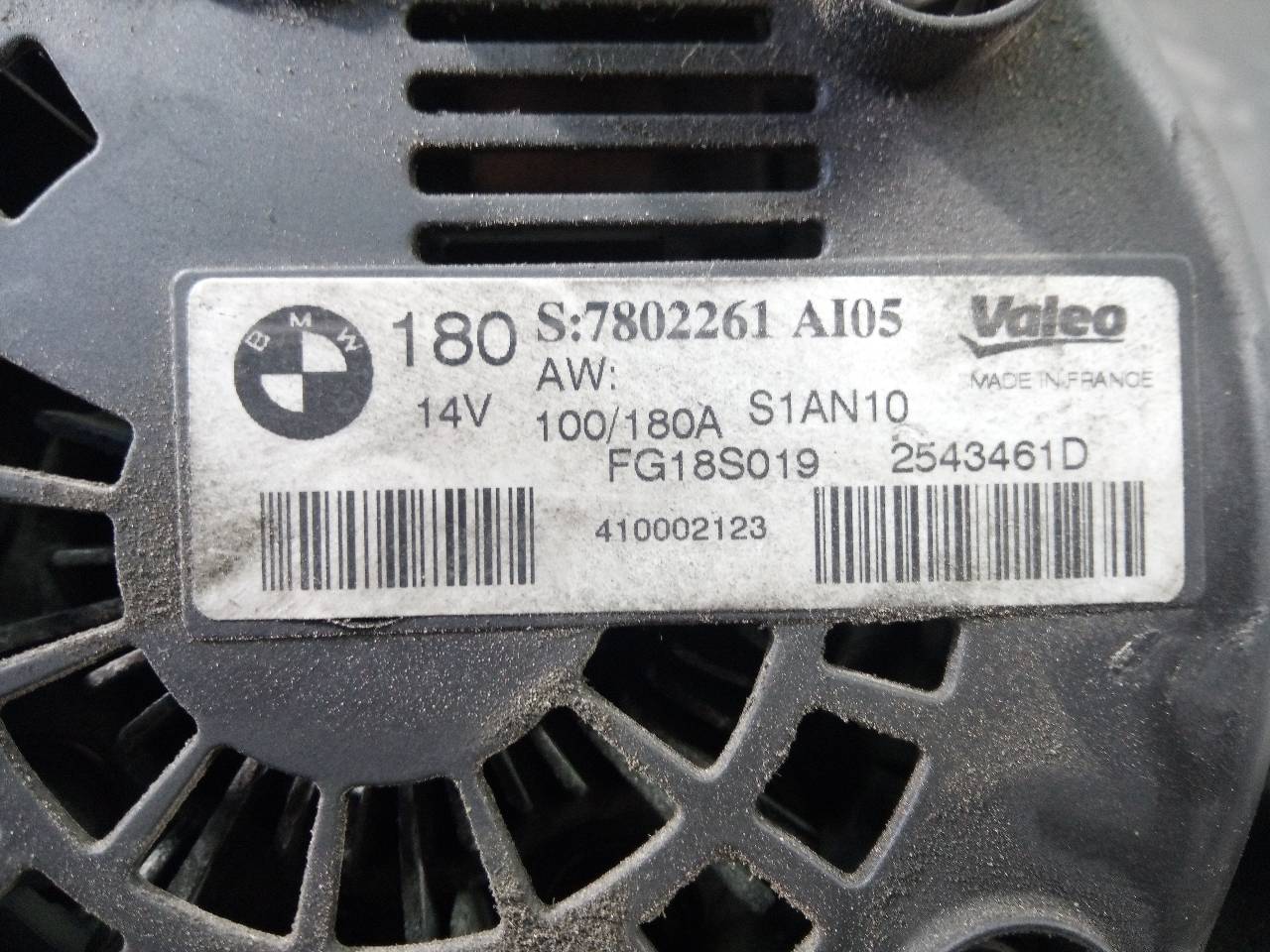 BMW X1 E84 (2009-2015) Alternator 7802261AI05, P3-B6-4-4 20946644