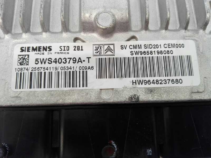 PEUGEOT 607 1 generation (2000-2008) Engine Control Unit ECU HW9648237680,5WS40379AT,E3-B2-29-3 18434674