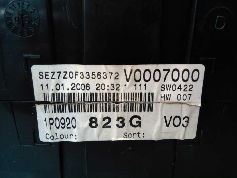 SEAT Leon 2 generation (2005-2012) Speedometer 1P0920823G, A2C53029632 18501852
