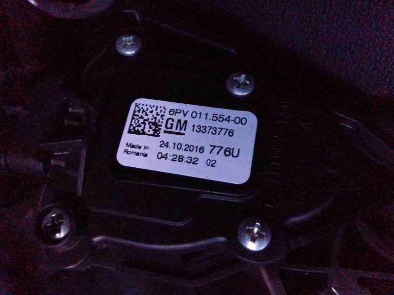 OPEL Astra K (2015-2021) Akseleratoriaus (gazo) pedalas 13373776, 6PV01155400 18511475