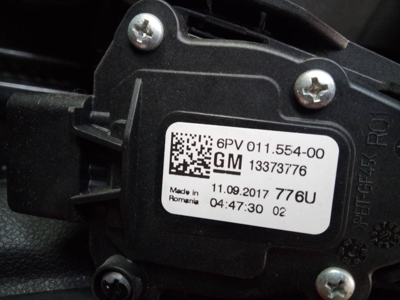 OPEL Astra K (2015-2021) Throttle Pedal 13373776, 6PV01155400 23301917