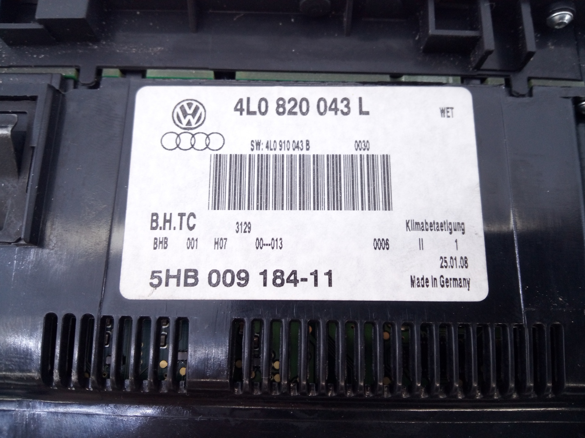 DODGE Q7 4L (2005-2015) Unitate de control al climei 4L0820043L,5HB00918411,E2-A1-19-7 24516044