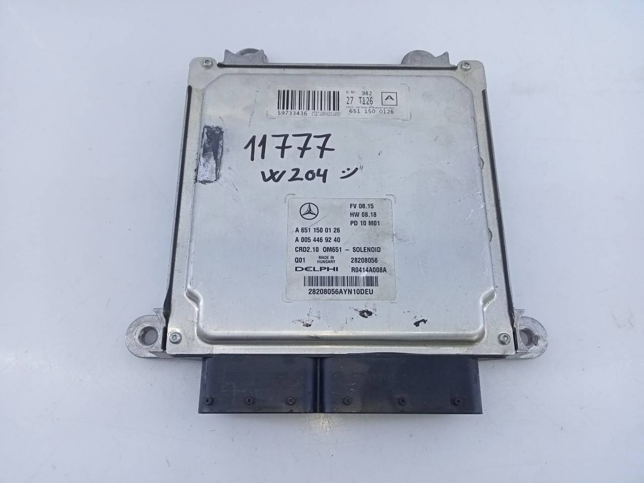 MERCEDES-BENZ C-Class W204/S204/C204 (2004-2015) Engine Control Unit ECU A6511500126, E3-A1-2-2 23754738