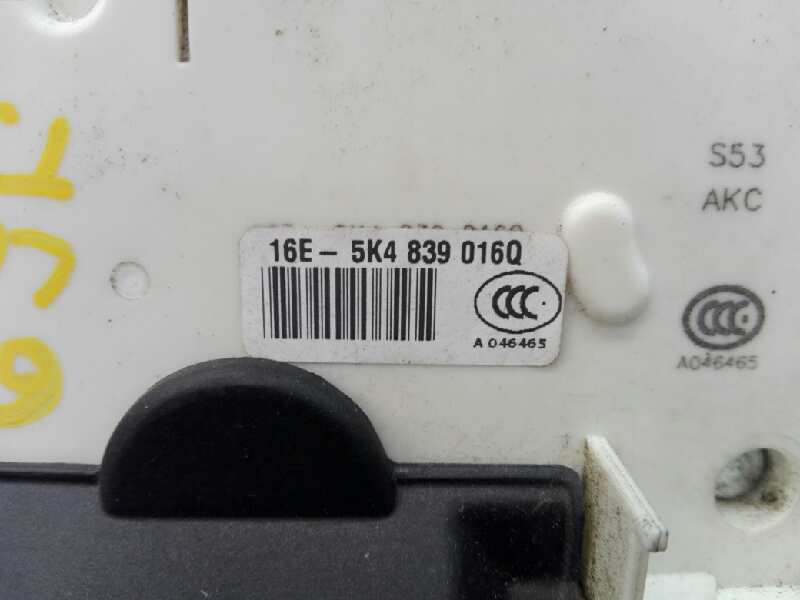 SEAT Leon 3 generation (2012-2020) Rear Right Door Lock 5K4839016Q, E1-B6-36-1 18459797