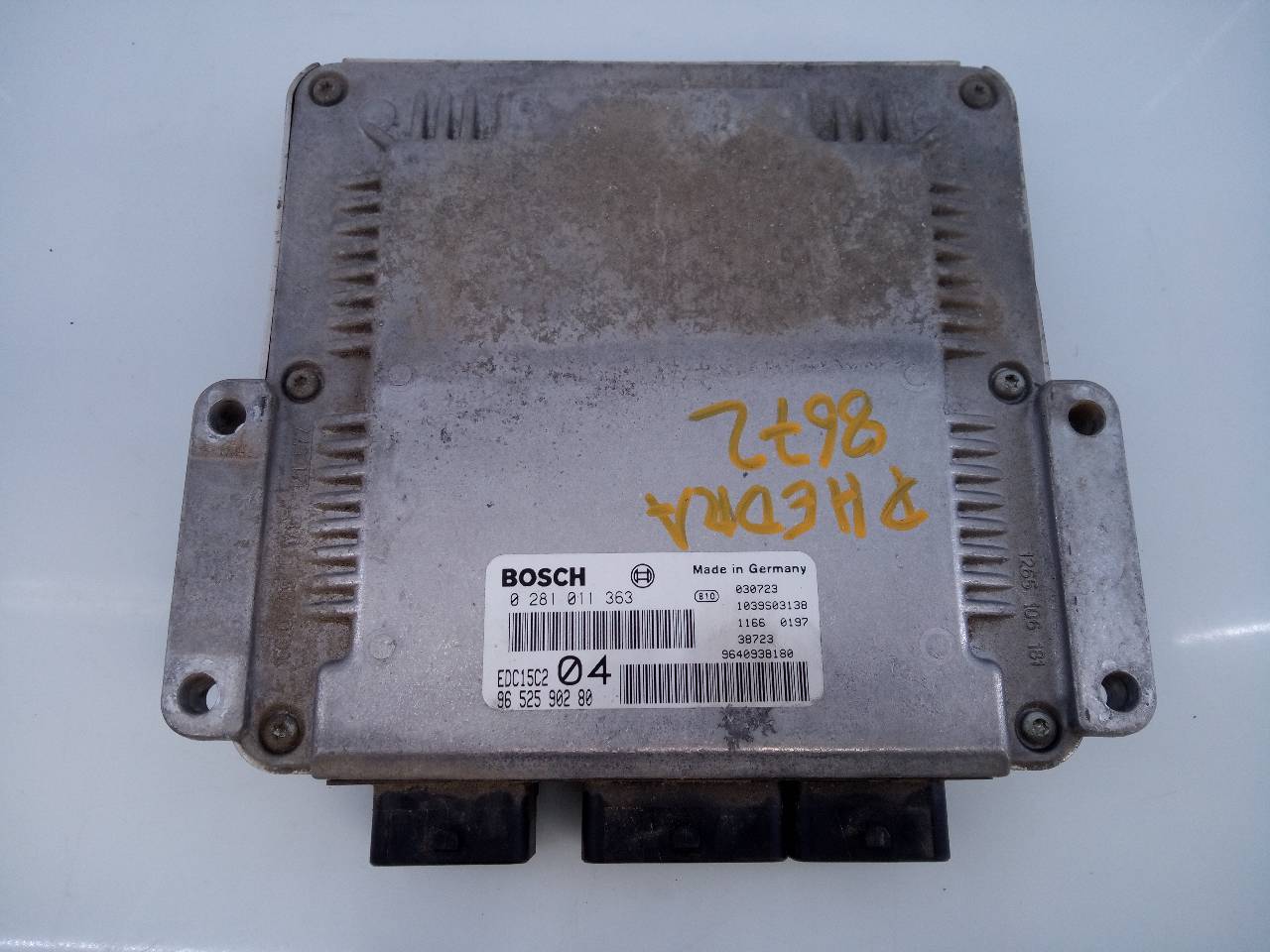 LANCIA Phedra 2 generation (2002-2008) Engine Control Unit ECU 0281011363,9652590280,E3-A4-32-1 18704167