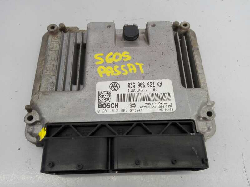 VOLKSWAGEN Passat B6 (2005-2010) Engine Control Unit ECU 0281012085, E2-A1-9-1 18421427