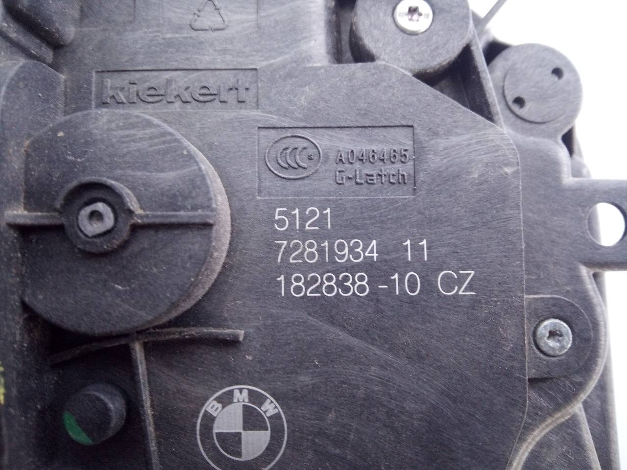MINI Cooper R56 (2006-2015) Priekinių dešinių durų spyna 728193411, 18283810CZ, E1-B4-47-2 21817201