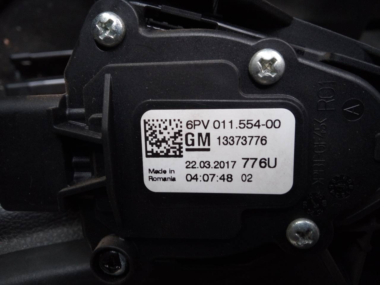OPEL Astra K (2015-2021) Akseleratoriaus (gazo) pedalas 13373776, 6PV01155400 24097784
