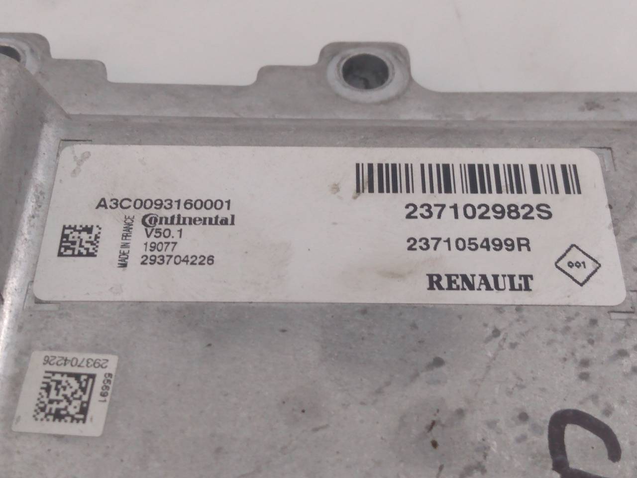 RENAULT Clio 3 generation (2005-2012) Engine Control Unit ECU 237102982S, 237105499R, E2-A1-20-1 20958049
