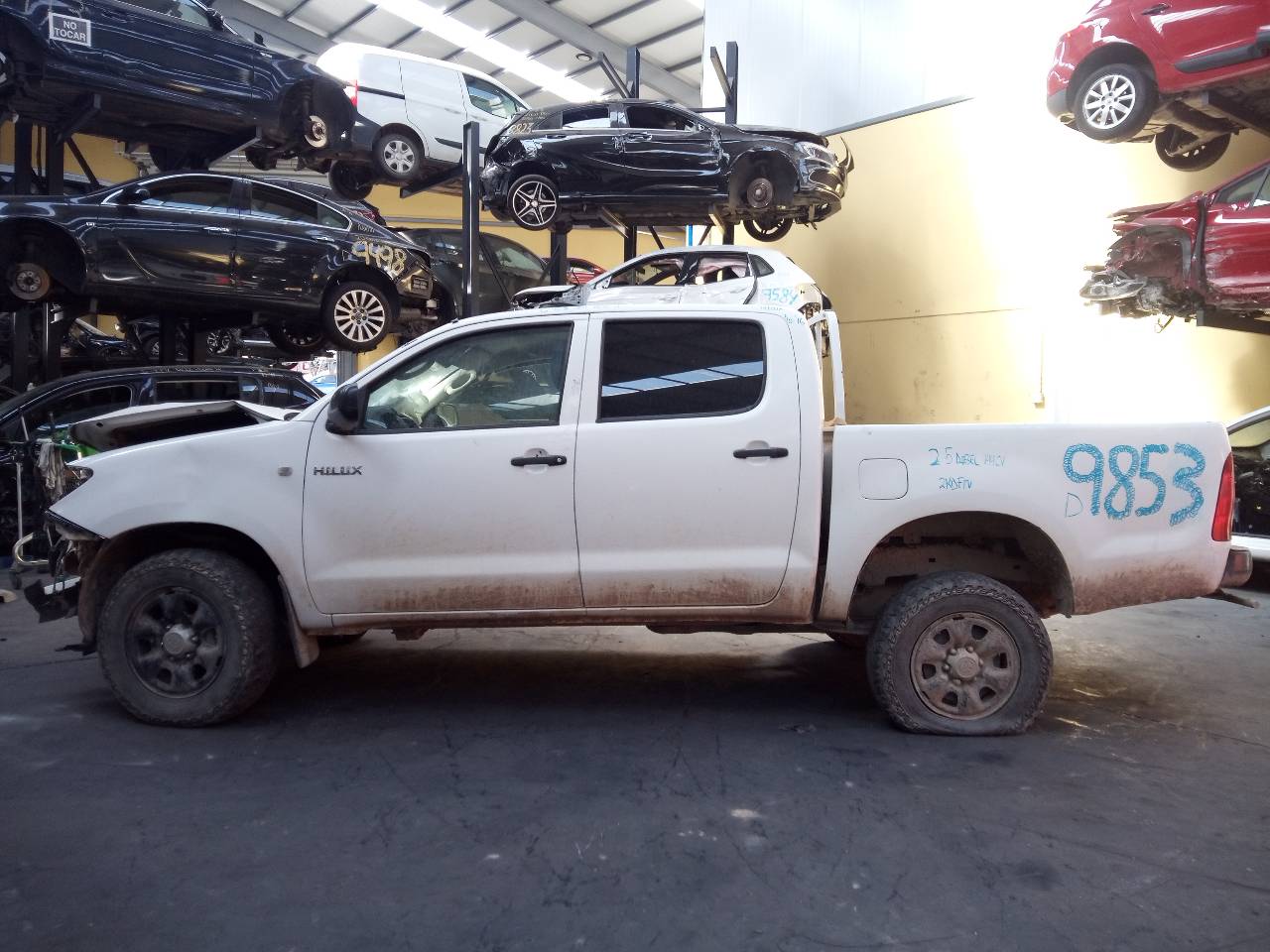 TOYOTA Hilux 7 generation (2005-2015) Galinių dešinių durų stiklo pakelėjas 857200K020, AE2621003010, E2-B4-10-2 24041128