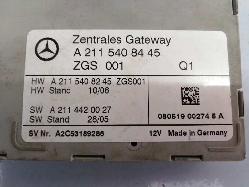 MERCEDES-BENZ E-Class W211/S211 (2002-2009) Alte unități de control A2115408445, A2115408245, E3-A1-4-2 18429498