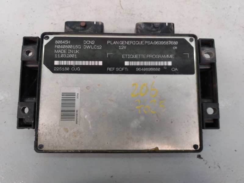 PEUGEOT 206 1 generation (1998-2009) Unitate de control motor 9640899880, 9640899880, E3-B2-55-3 24485313