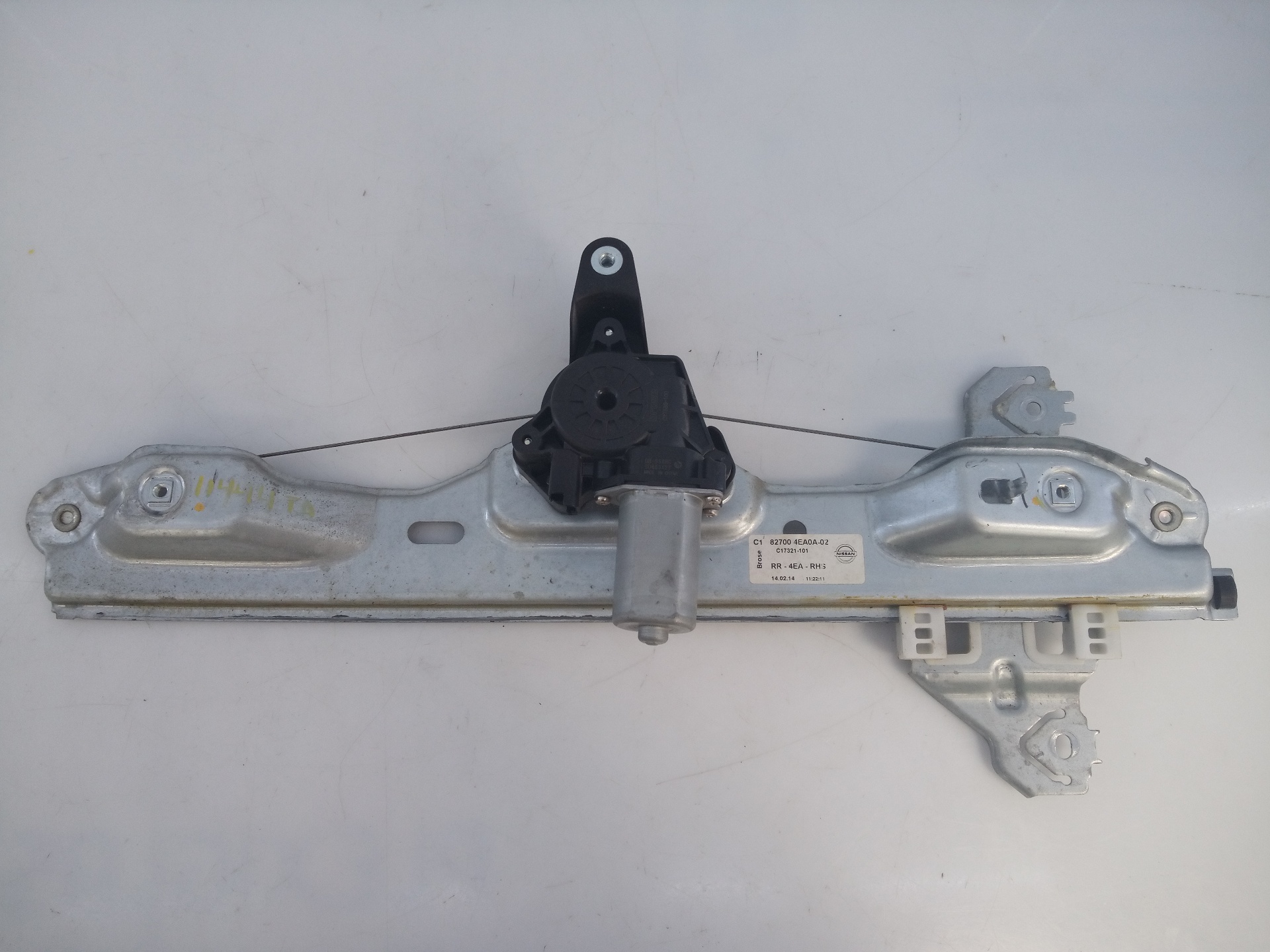 NISSAN Qashqai 2 generation (2013-2023) Rear Right Door Window Regulator 827004EA0A02,E2-A4-53-2 20967688