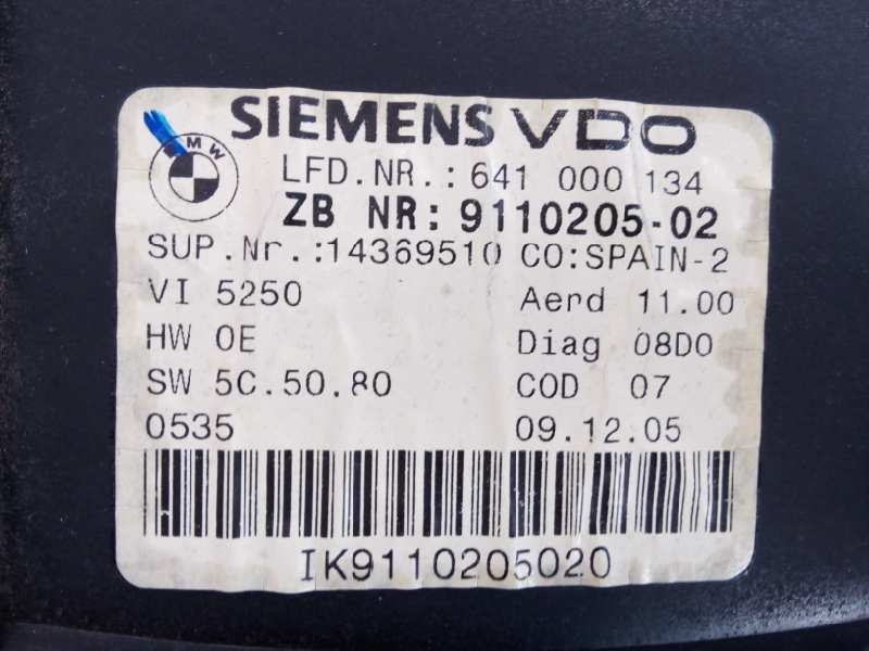 BMW 3 Series E90/E91/E92/E93 (2004-2013) Compteur de vitesse 614000134, 911020502, E1-A3-3-1 18387520