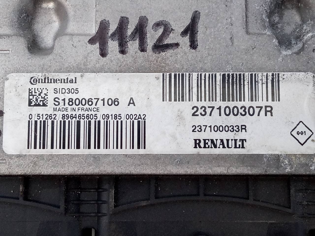 BMW Megane 3 generation (2008-2020) Блок за управление на двигателя ECU 237100307R,E2-A1-43-3 21821163