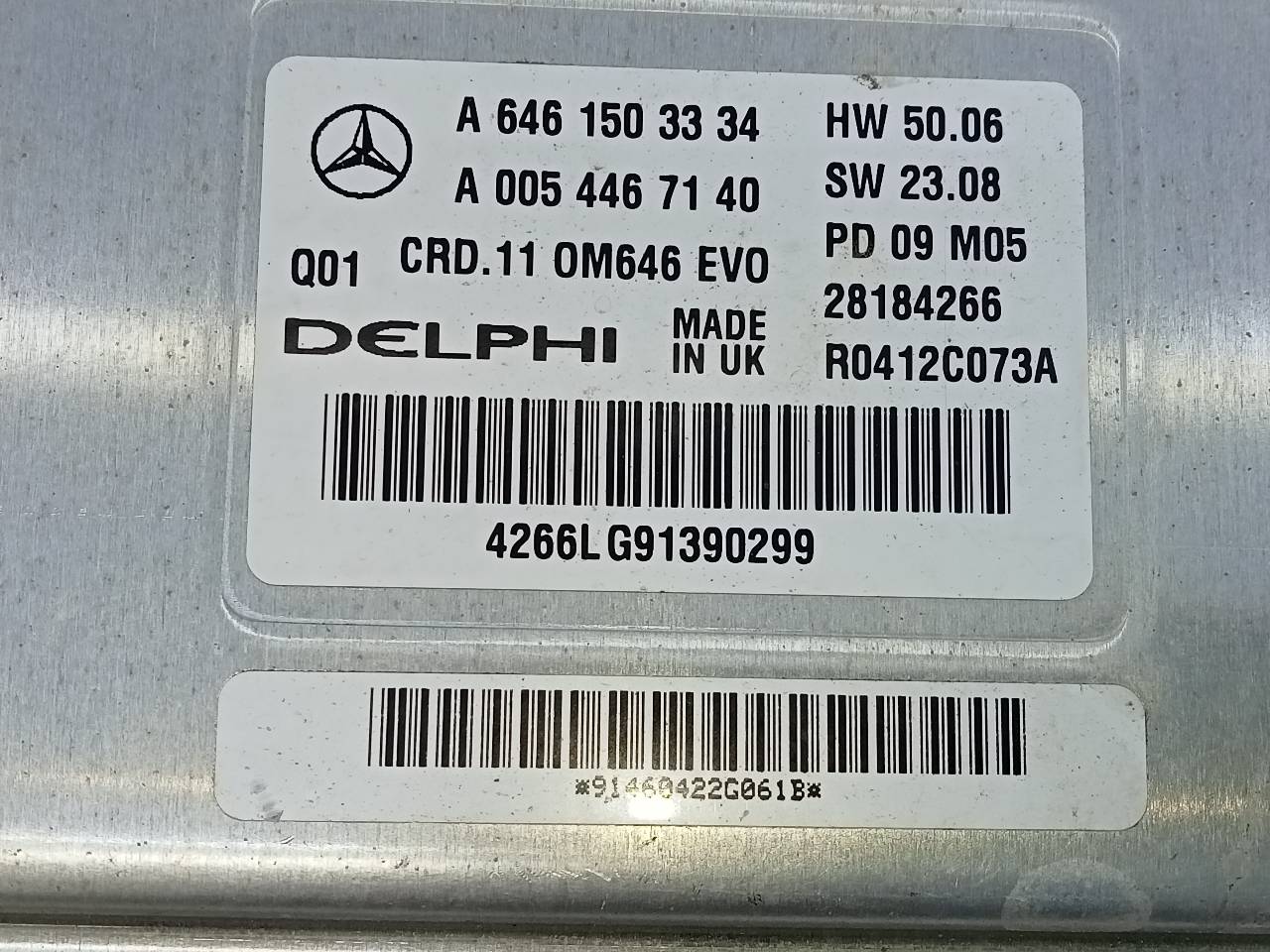 MERCEDES-BENZ C-Class W204/S204/C204 (2004-2015) Engine Control Unit ECU A6461503334, A0054467140, E3-A1-3-3 24823819