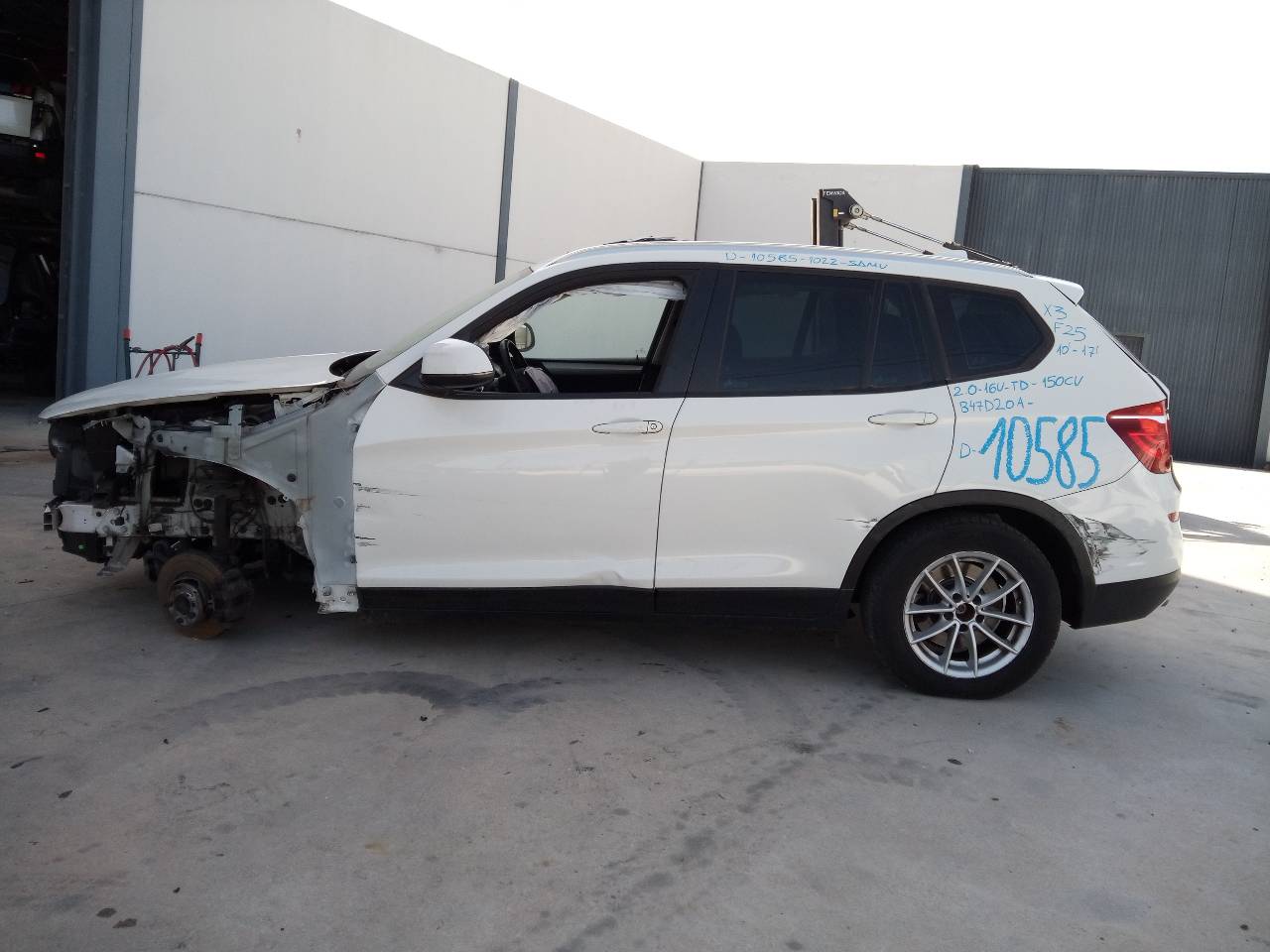 BMW X4 F26 (2014-2018) Galinių dešinių durų stiklo pakelėjas 7322748 21799199