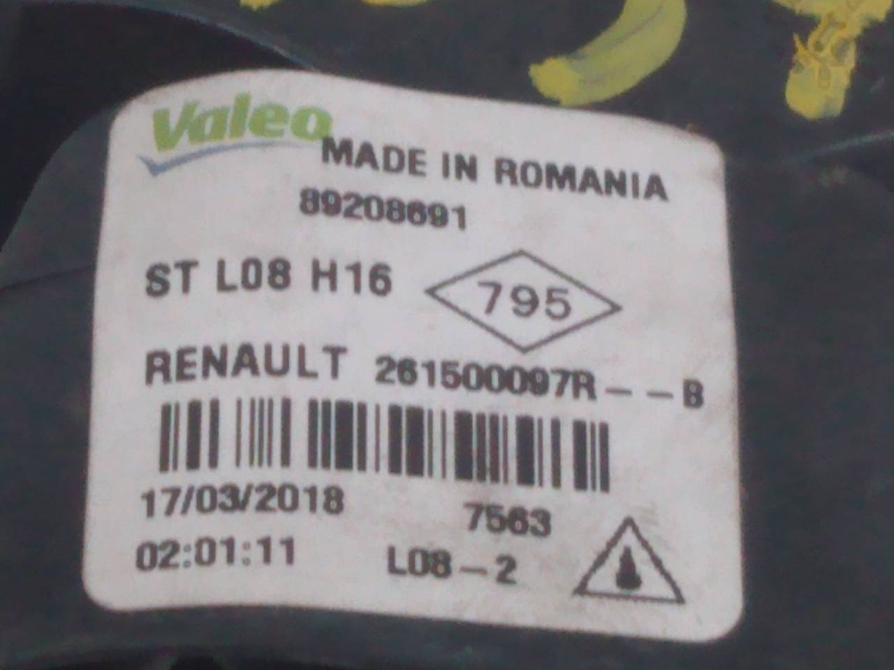 DACIA Sandero 2 generation (2013-2020) Преден ляв фар за мъгла STL08H16,E1-A1-36-1 23243167