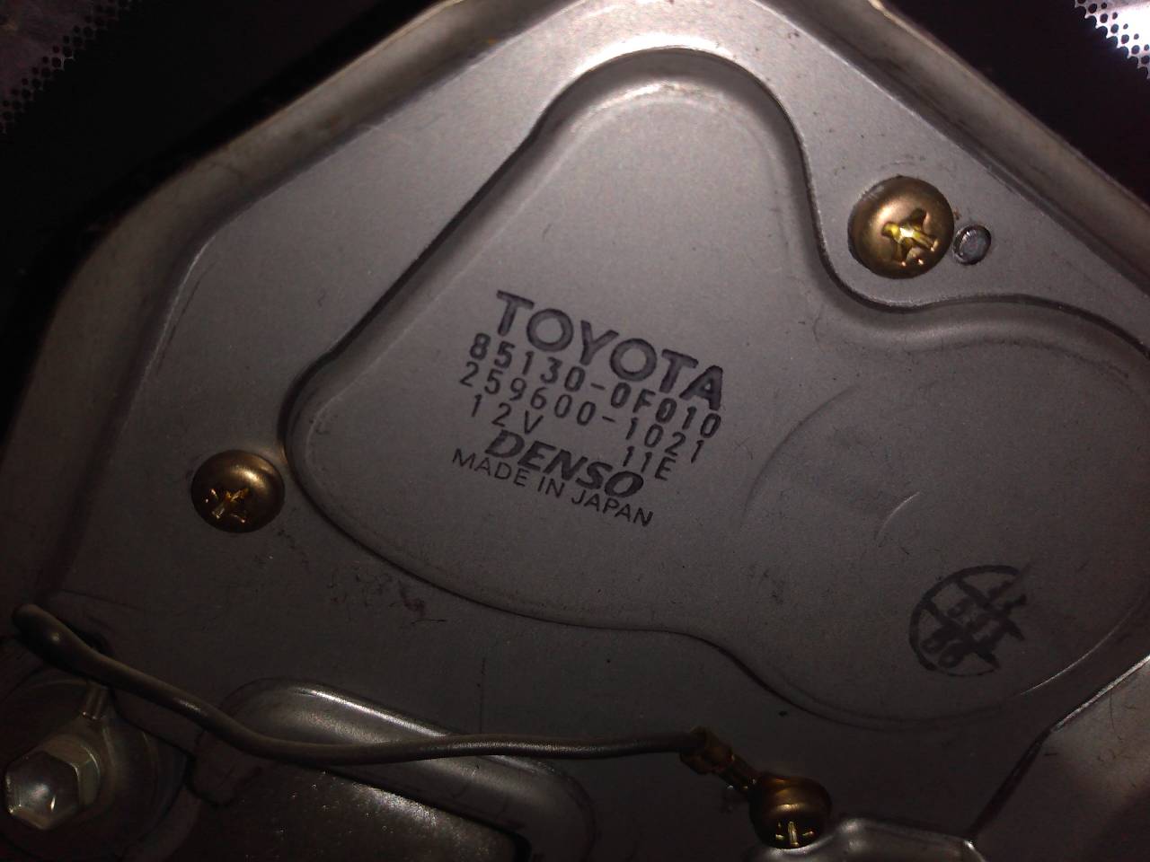 TOYOTA Corolla Verso 1 generation (2001-2009) Galinio dangčio (bagažinės) valytuvo varikliukas 851300F010 20957537