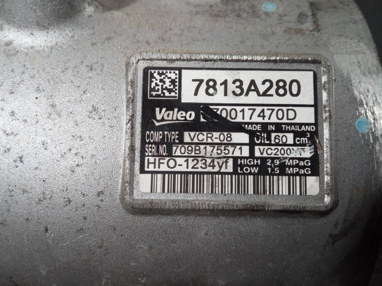 MITSUBISHI ASX 1 generation (2010-2020) Pompe de climatisation 7813A280, P3-A1-3-2 18715494